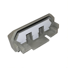 Торцевая заглушка для профиля ПК 14 с металлической накладкой (комплект 2шт)