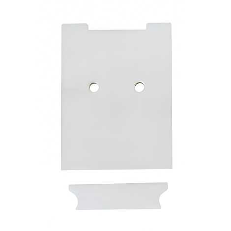 Комплект торцевых заглушек для профиля КП-04 белый