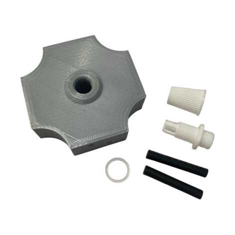 Точечное крепление для подвесных светильников и люстр белое